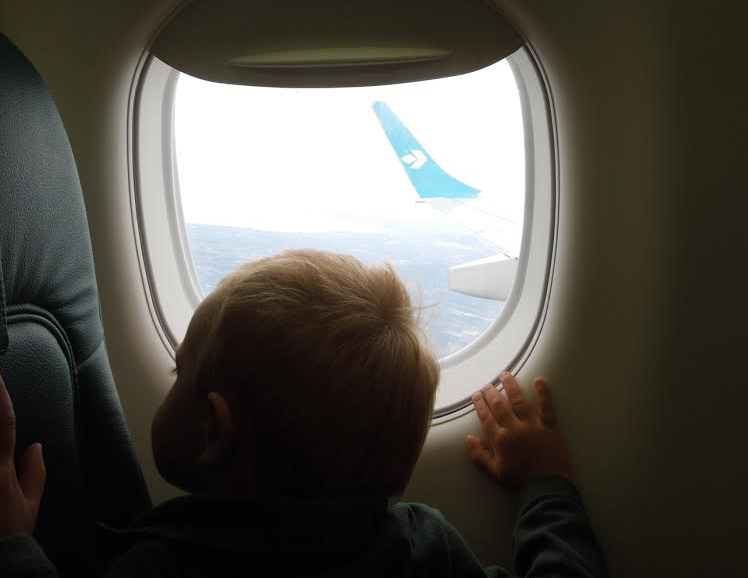 volare in aereo con i figli