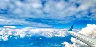 vista lago di Garda aereo